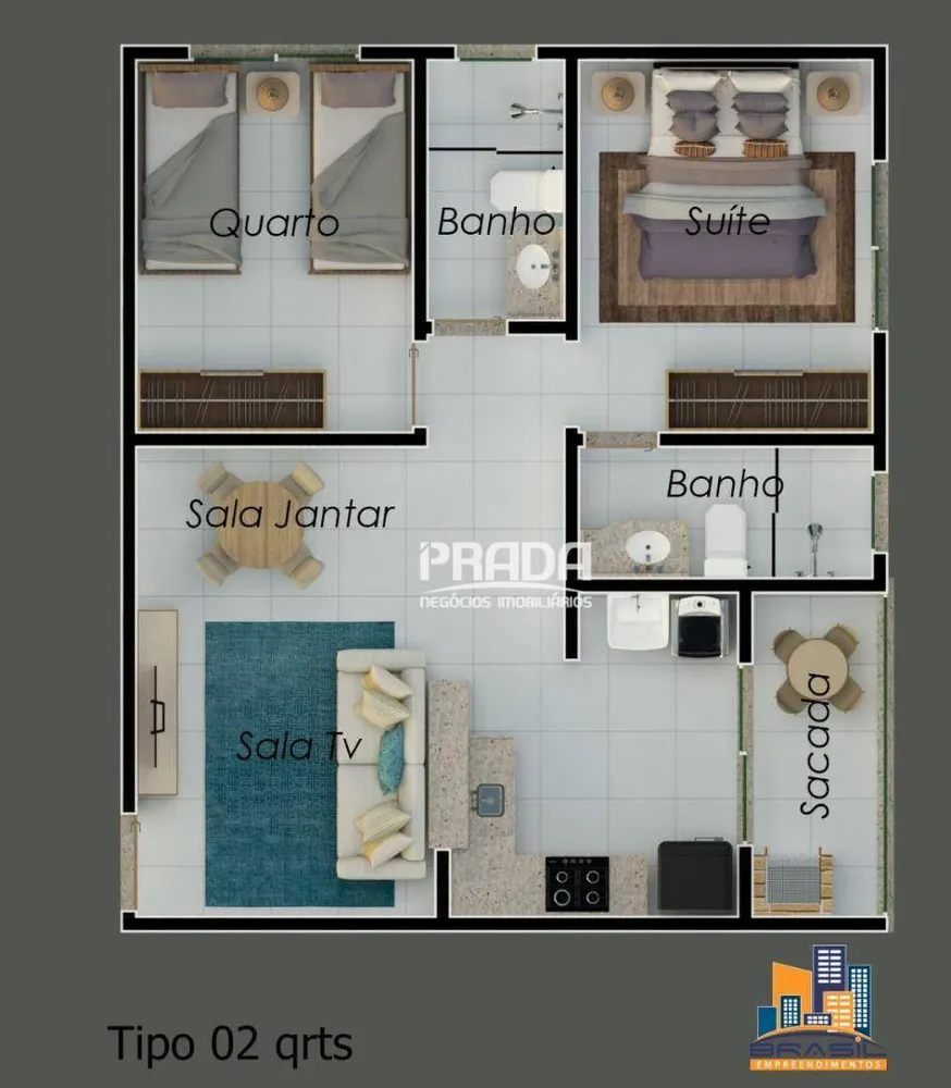 Apartamento, 2 quartos, 55 m² - Foto 6
