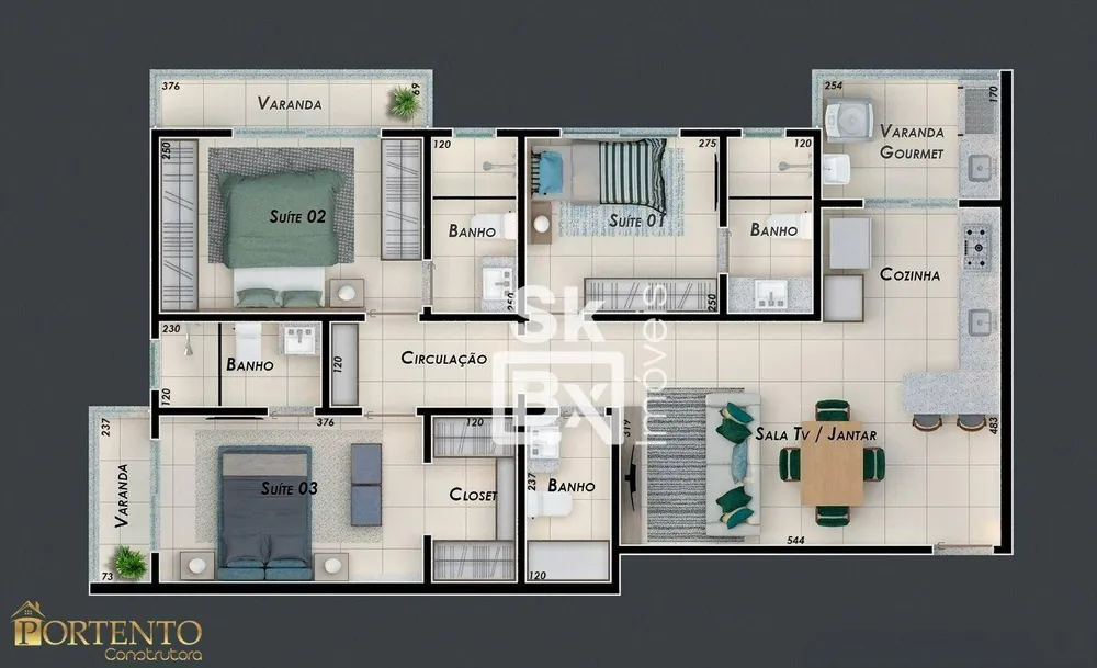 Apartamento, 3 quartos, 86 m² - Foto 7