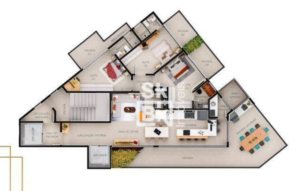 Apartamento, 3 quartos, 160 m² - Foto 11