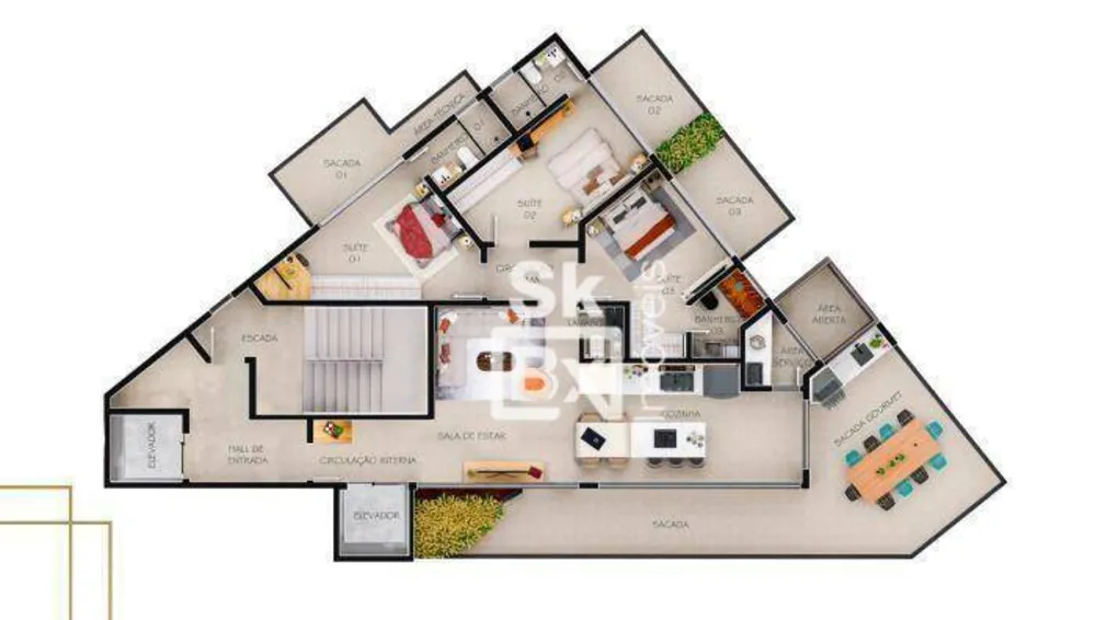 Apartamento, 3 quartos, 160 m² - Foto 7