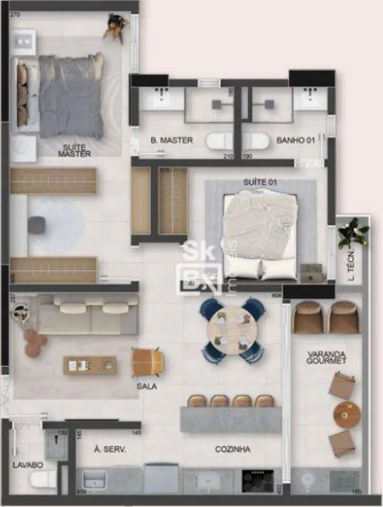 Apartamento, 2 quartos, 80 m² - Foto 9