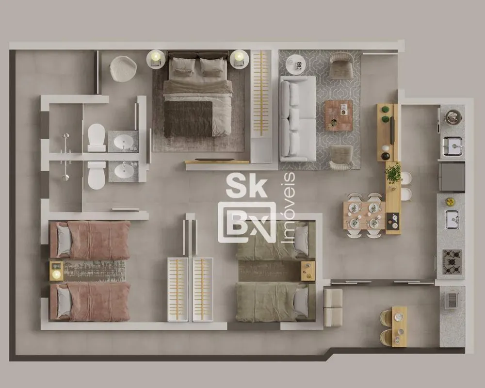 Apartamento, 3 quartos, 77 m² - Foto 8