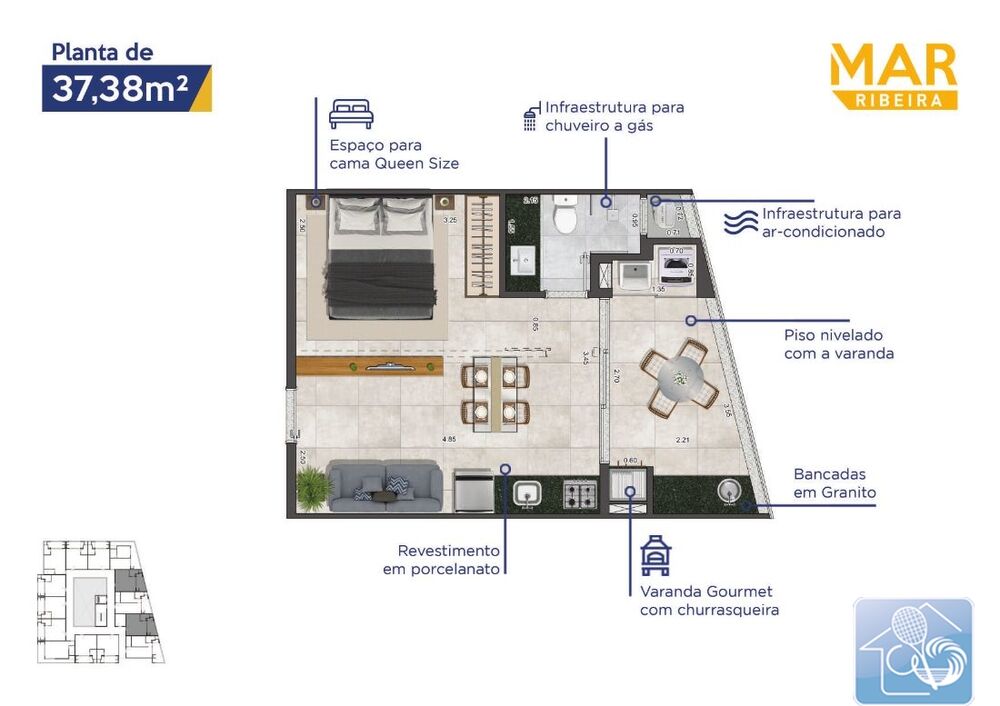 Apartamento, 1 quarto, 45 m² - Foto 10