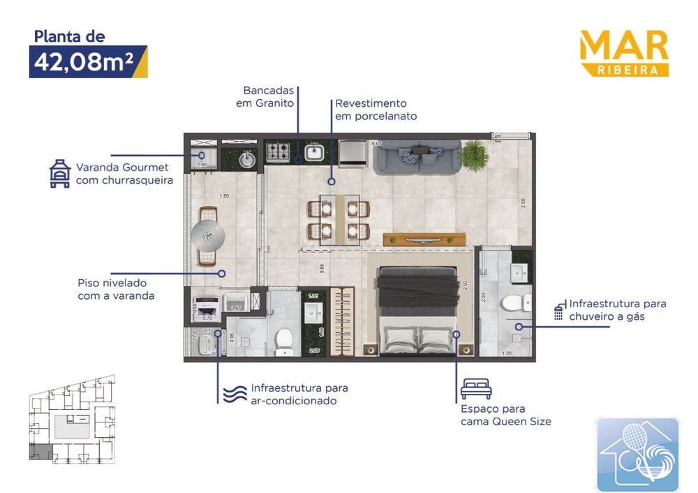 Apartamento, 1 quarto, 45 m² - Foto 13