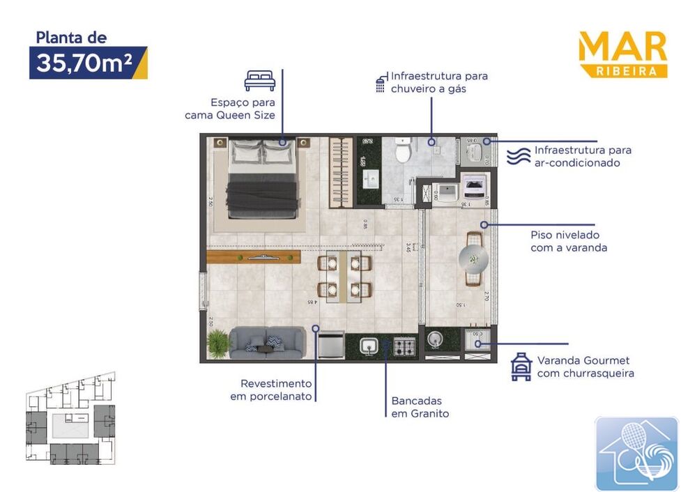 Apartamento, 1 quarto, 45 m² - Foto 15
