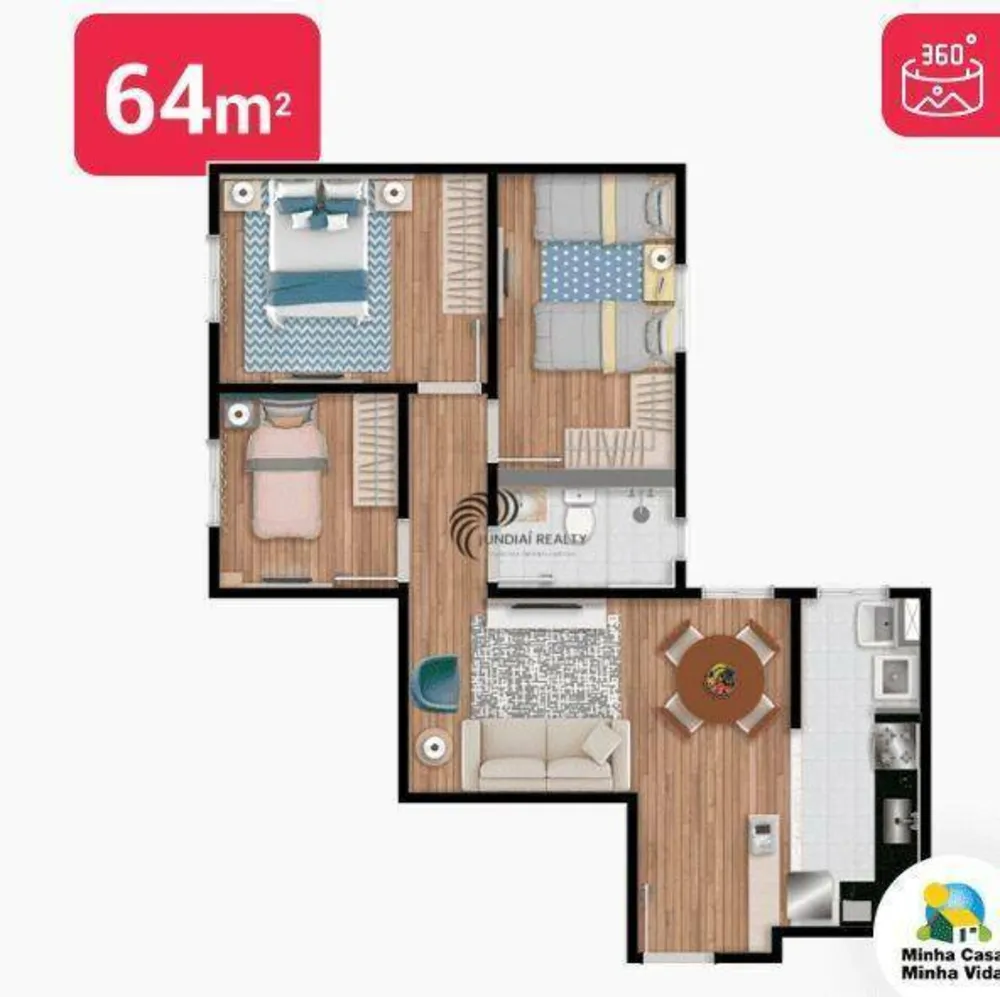 Apartamento, 3 quartos, 64 m² - Foto 8