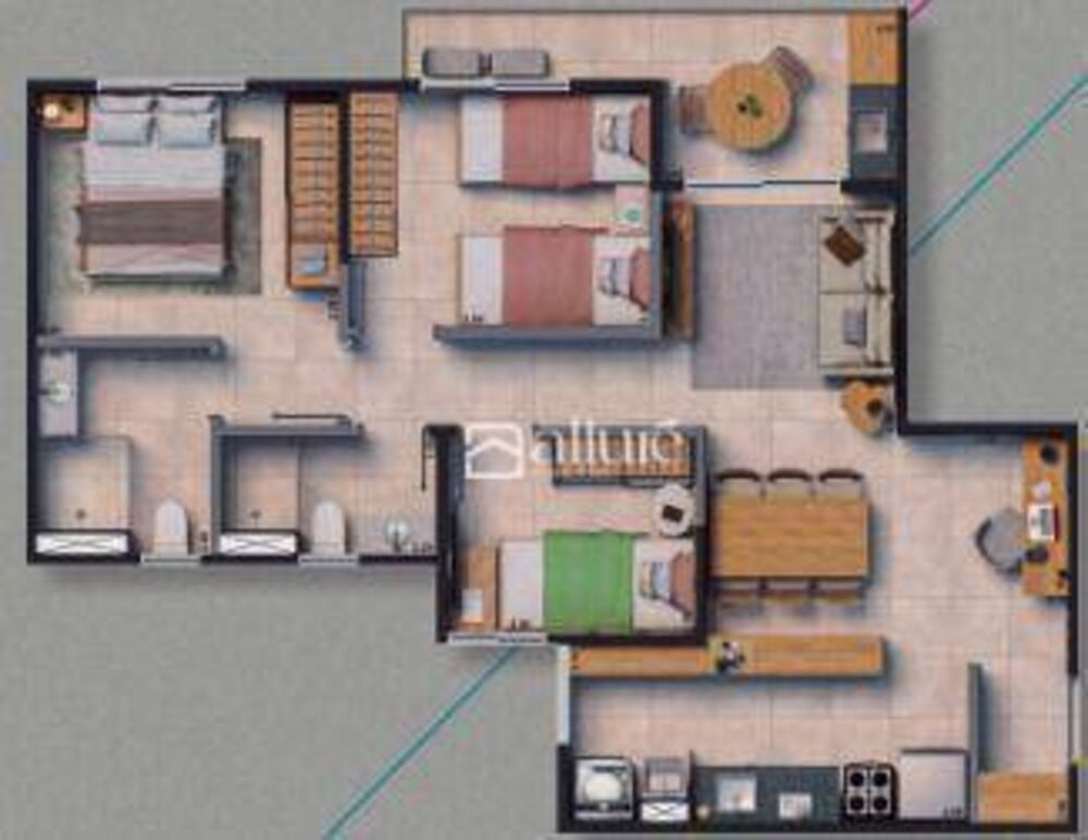 Apartamento, 3 quartos, 65 m² - Foto 5