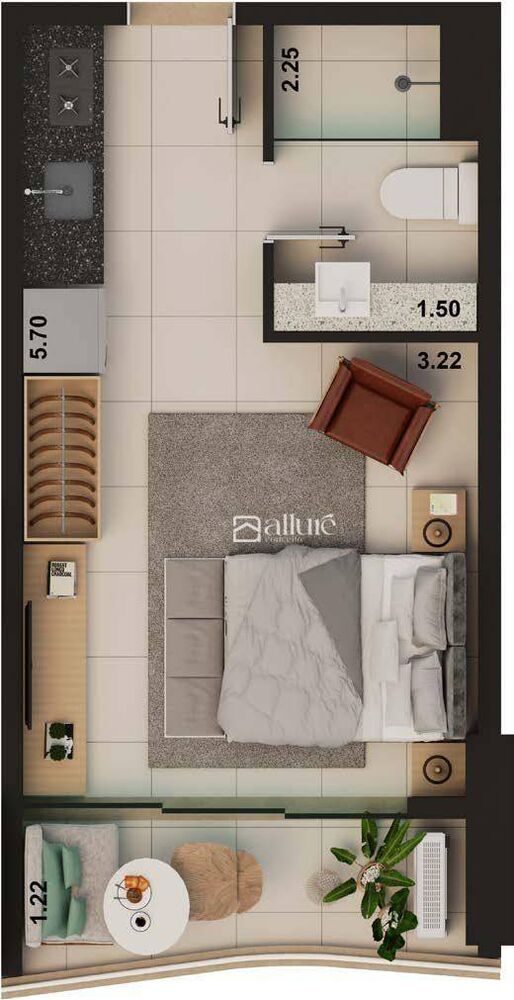 Kitnet e Studio à venda com 1 quarto, 26m² - Foto 6