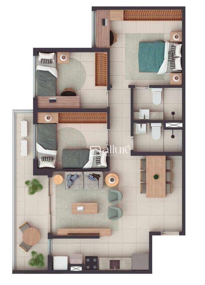 Apartamento, 3 quartos, 74 m² - Foto 5