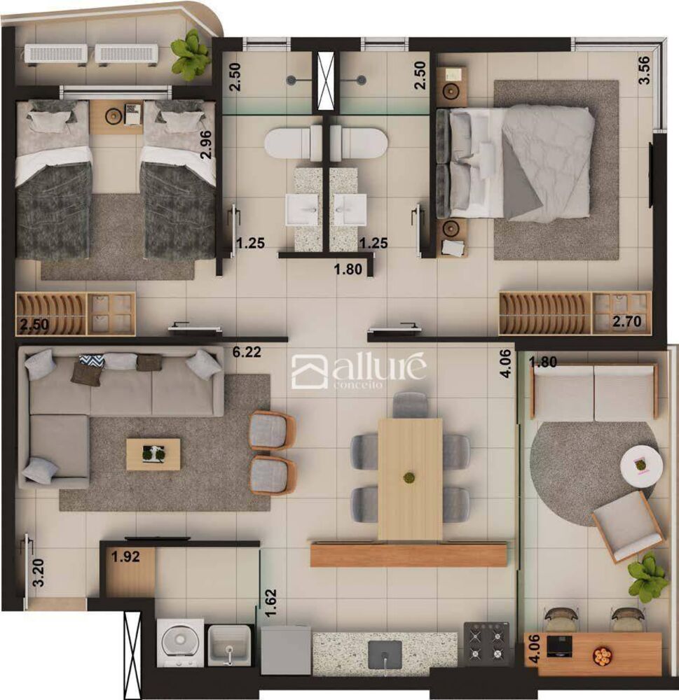 Apartamento à venda com 2 quartos, 65m² - Foto 24