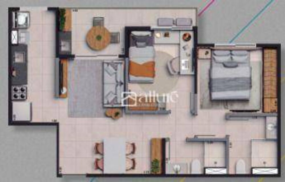 Apartamento, 2 quartos, 53 m² - Foto 5