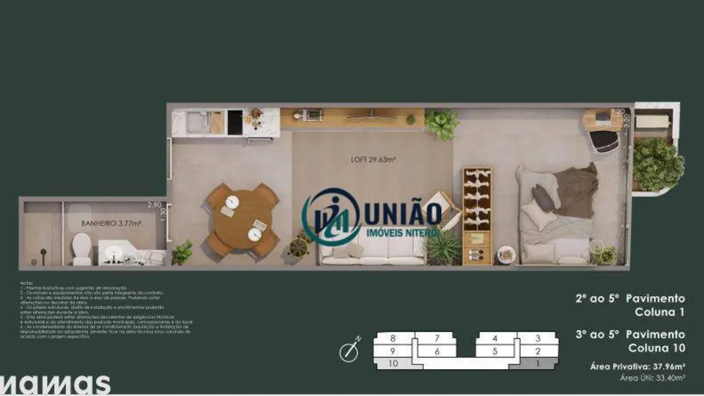 Cobertura, 1 quarto, 35 m² - Foto 6