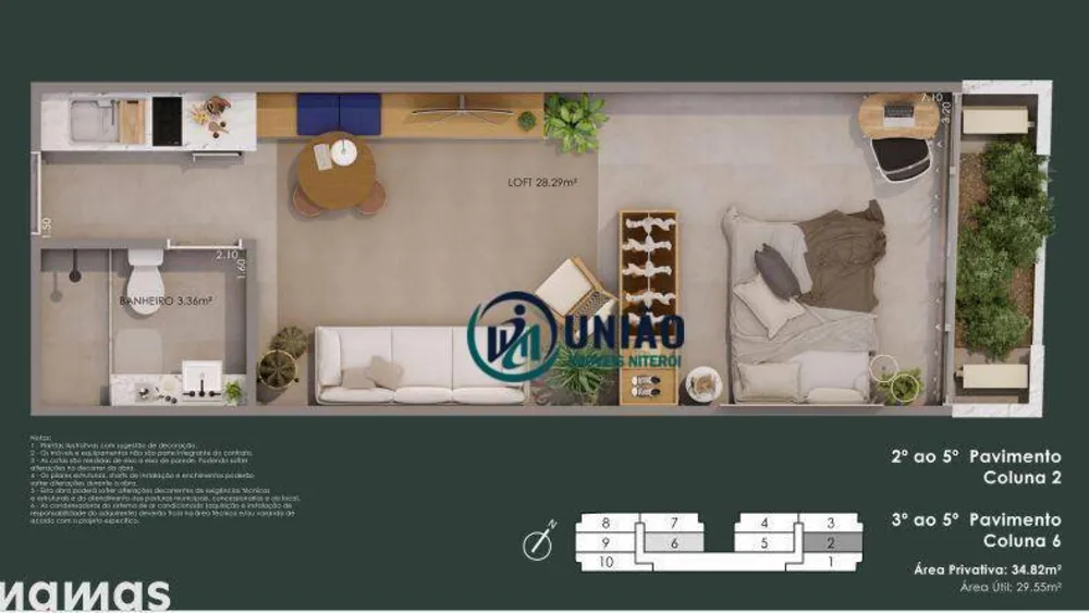 Cobertura, 1 quarto, 35 m² - Foto 7