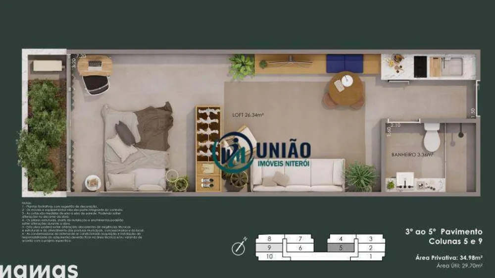 Cobertura, 1 quarto, 35 m² - Foto 10