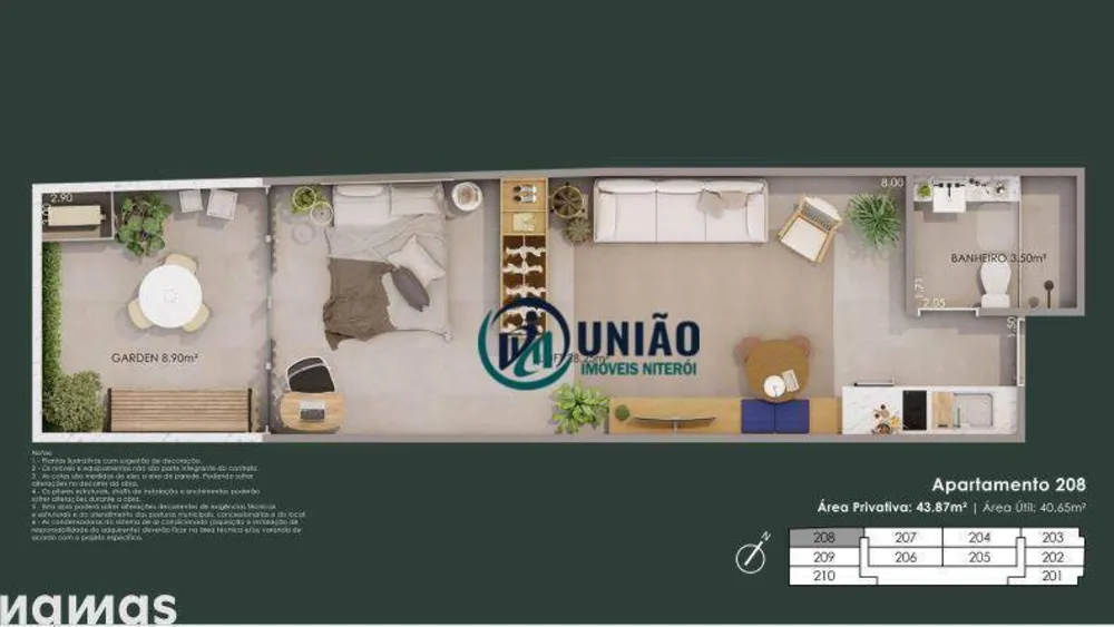 Cobertura, 1 quarto, 35 m² - Foto 3