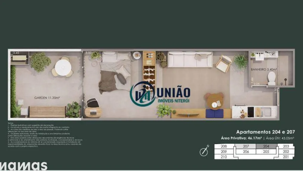 Cobertura, 1 quarto, 35 m² - Foto 14