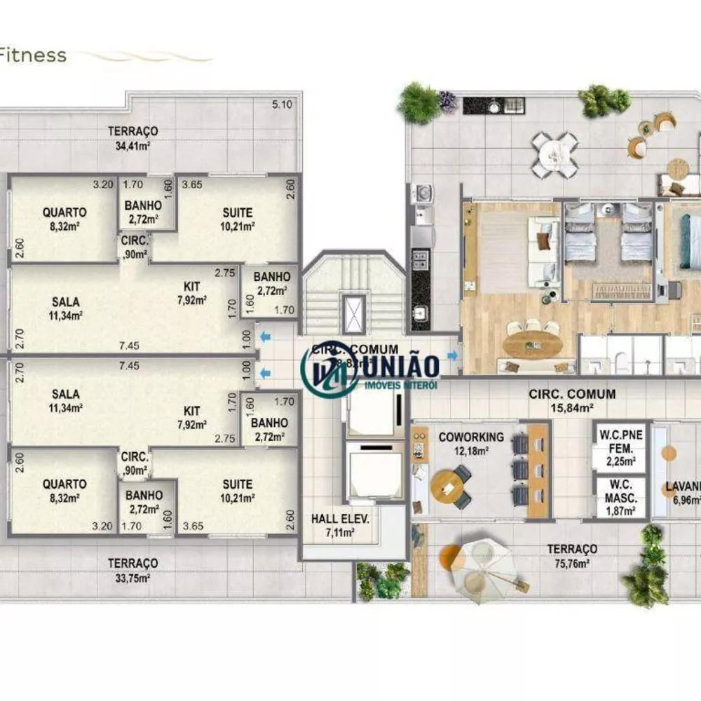 Apartamento, 1 quarto, 37 m² - Foto 27