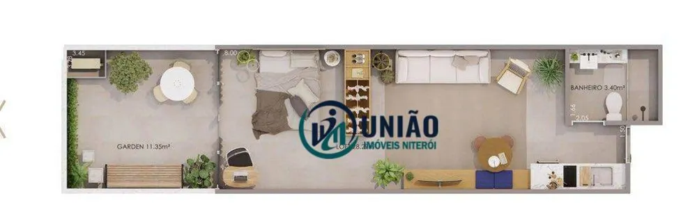 Apartamento, 1 quarto, 46 m² - Foto 7