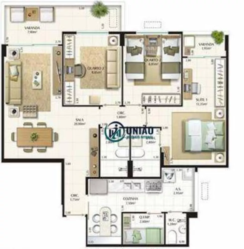 Apartamento, 3 quartos, 97 m² - Foto 7