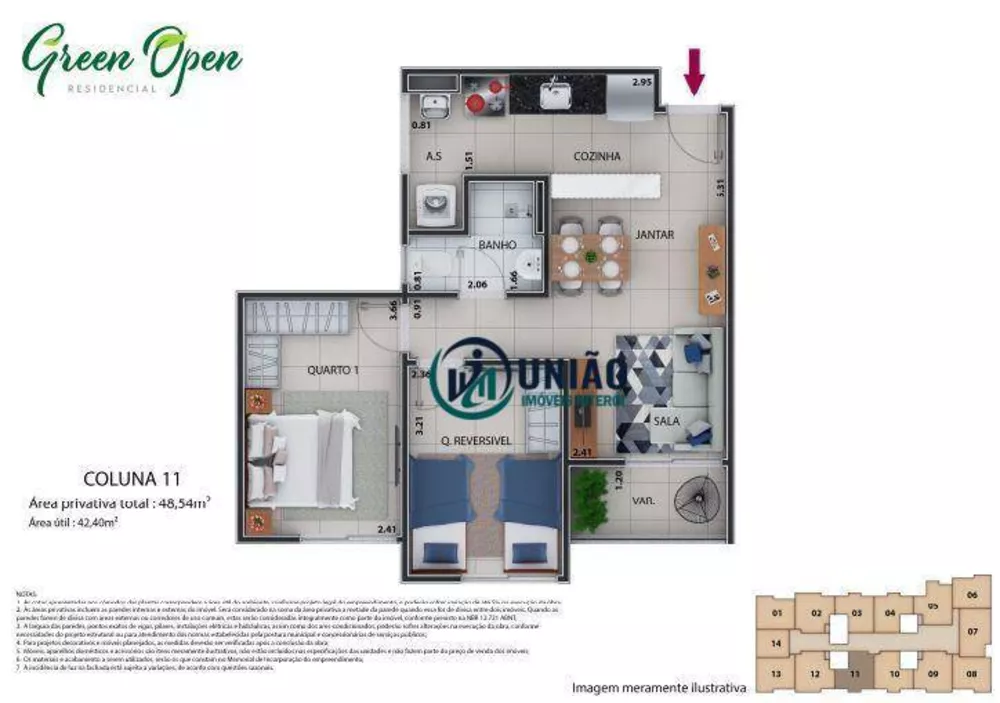 Apartamento, 2 quartos, 42 m² - Foto 32