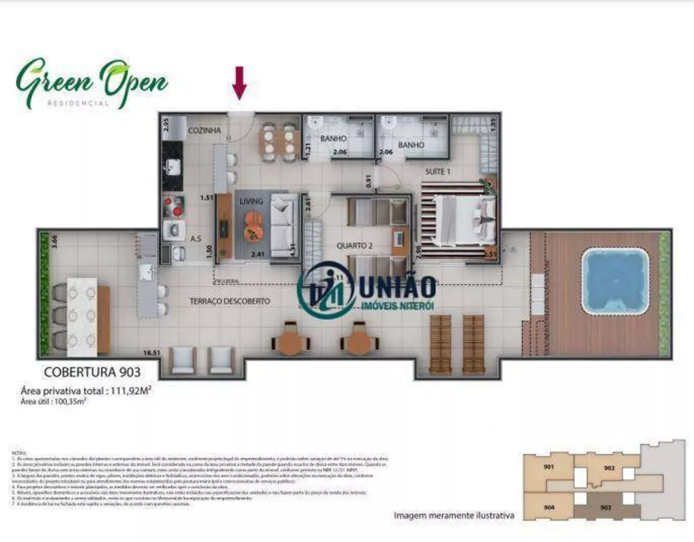 Apartamento, 2 quartos, 42 m² - Foto 59