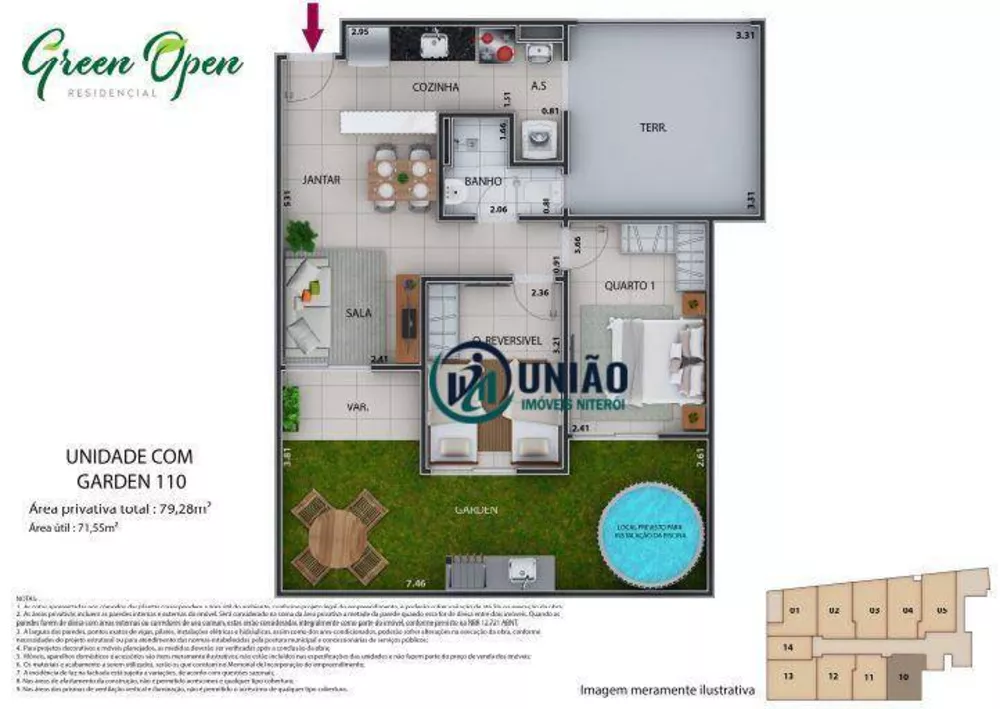 Apartamento, 2 quartos, 42 m² - Foto 91