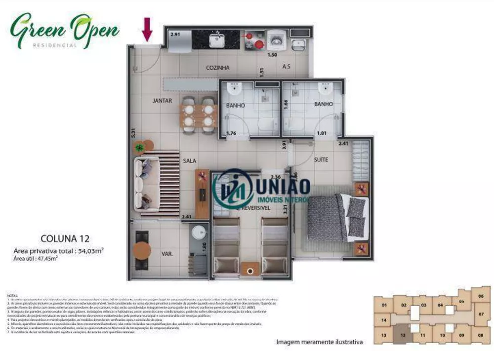Apartamento, 2 quartos, 42 m² - Foto 16
