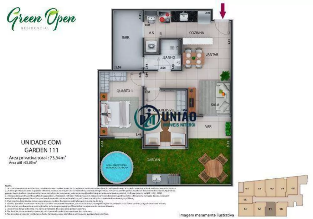 Apartamento, 2 quartos, 42 m² - Foto 60