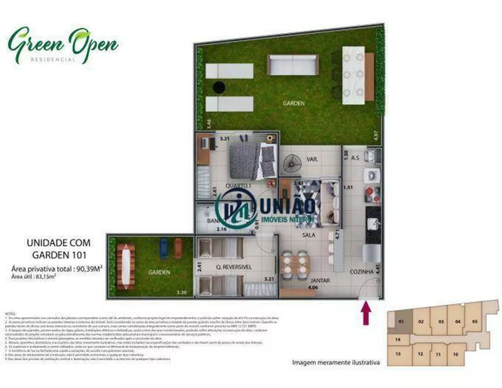 Apartamento, 2 quartos, 42 m² - Foto 66