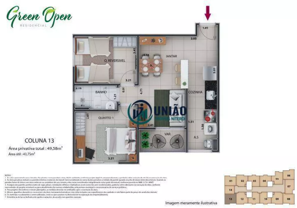 Apartamento, 2 quartos, 42 m² - Foto 96