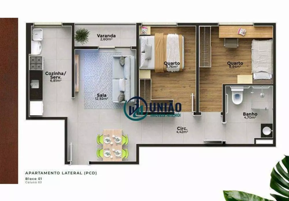 Apartamento, 2 quartos, 46 m² - Foto 75