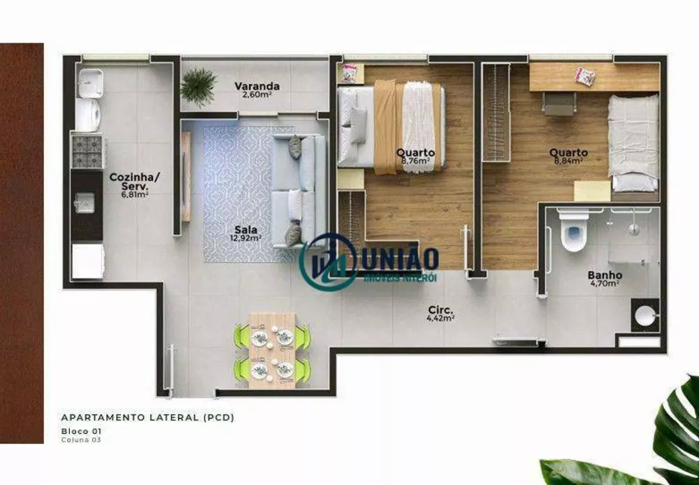 Apartamento, 2 quartos, 46 m² - Foto 35