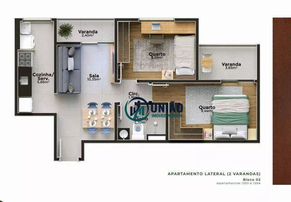 Apartamento, 2 quartos, 46 m² - Foto 79