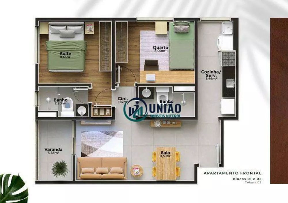 Apartamento, 2 quartos, 52 m² - Foto 27