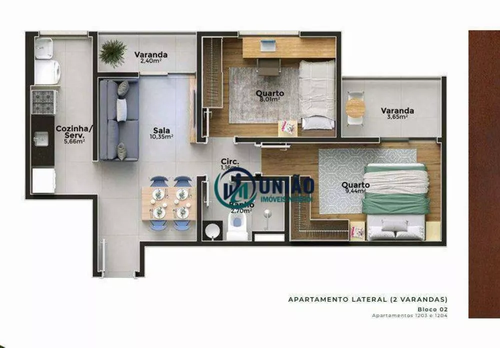 Apartamento, 2 quartos, 52 m² - Foto 29