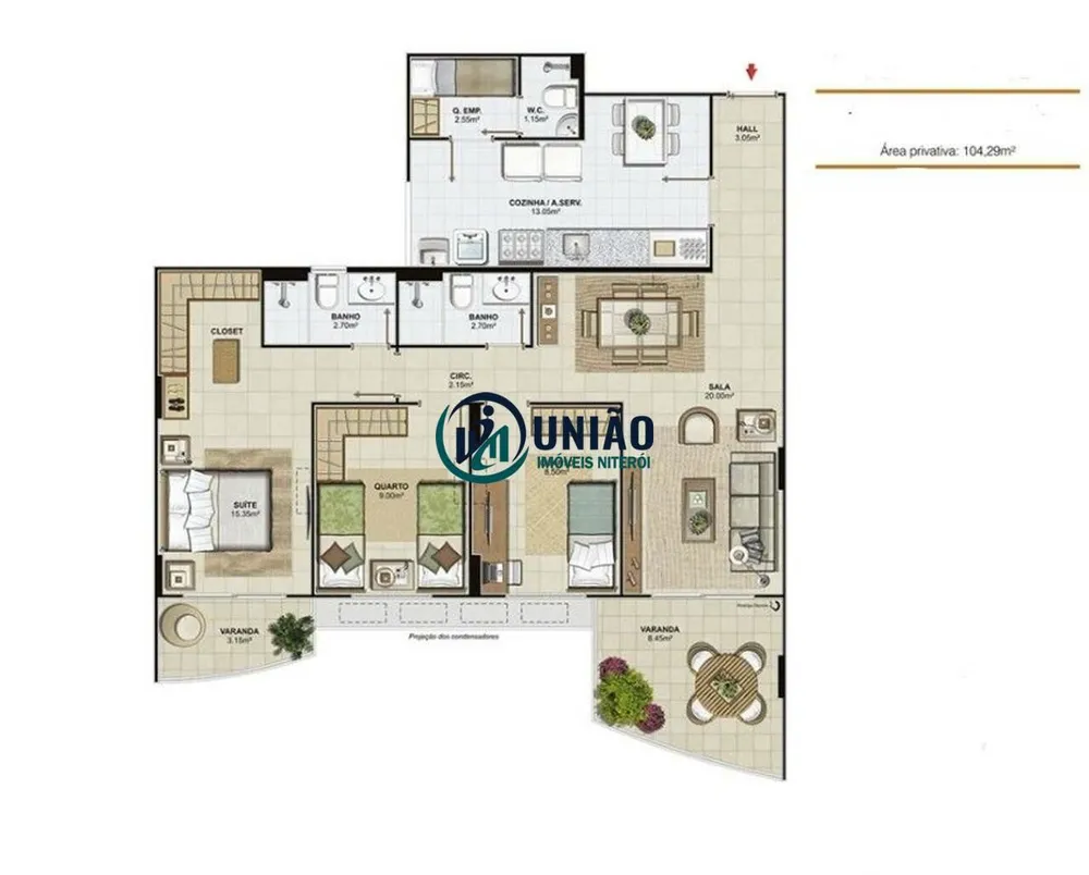 Apartamento, 3 quartos, 104 m² - Foto 22