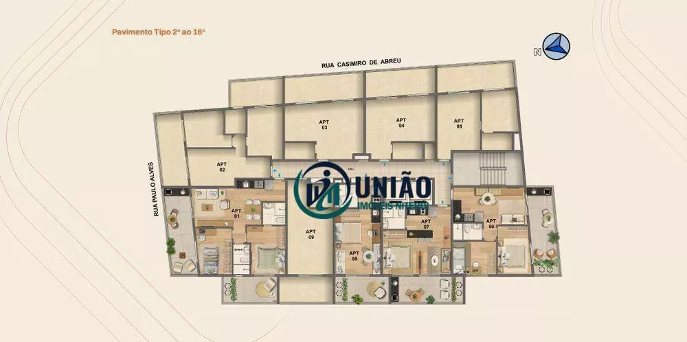 Apartamento, 2 quartos, 57 m² - Foto 2