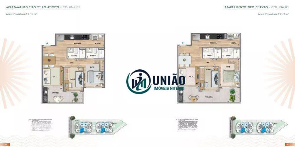 Apartamento, 2 quartos, 58 m² - Foto 43