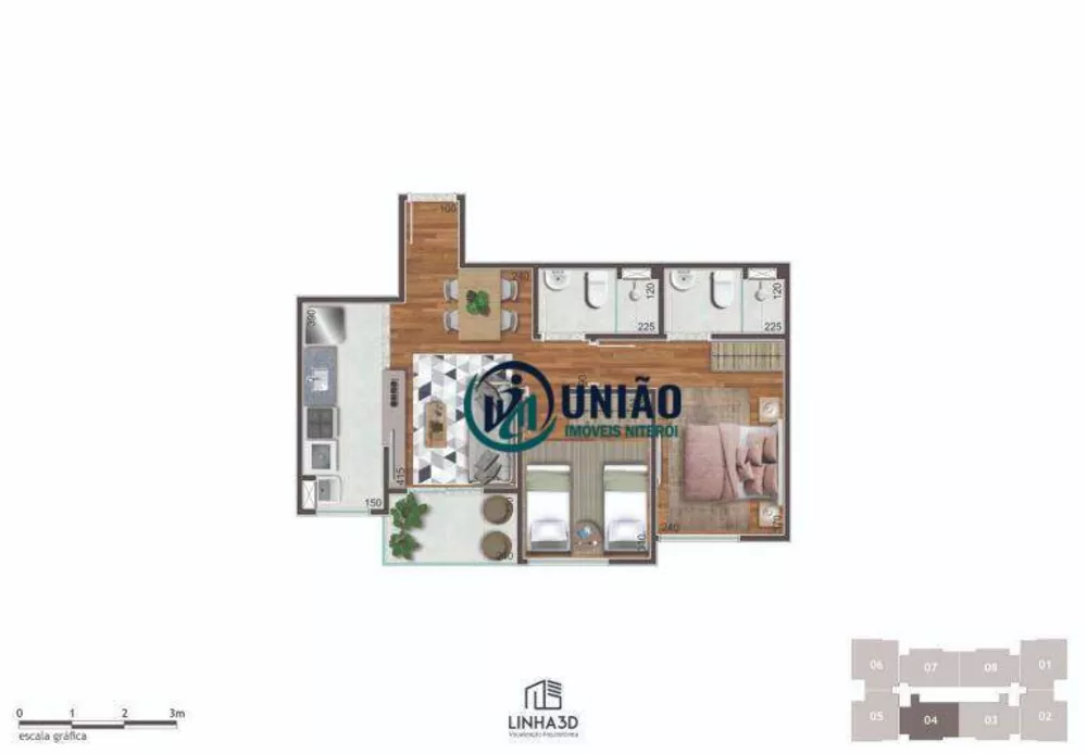 Apartamento, 2 quartos, 53 m² - Foto 19