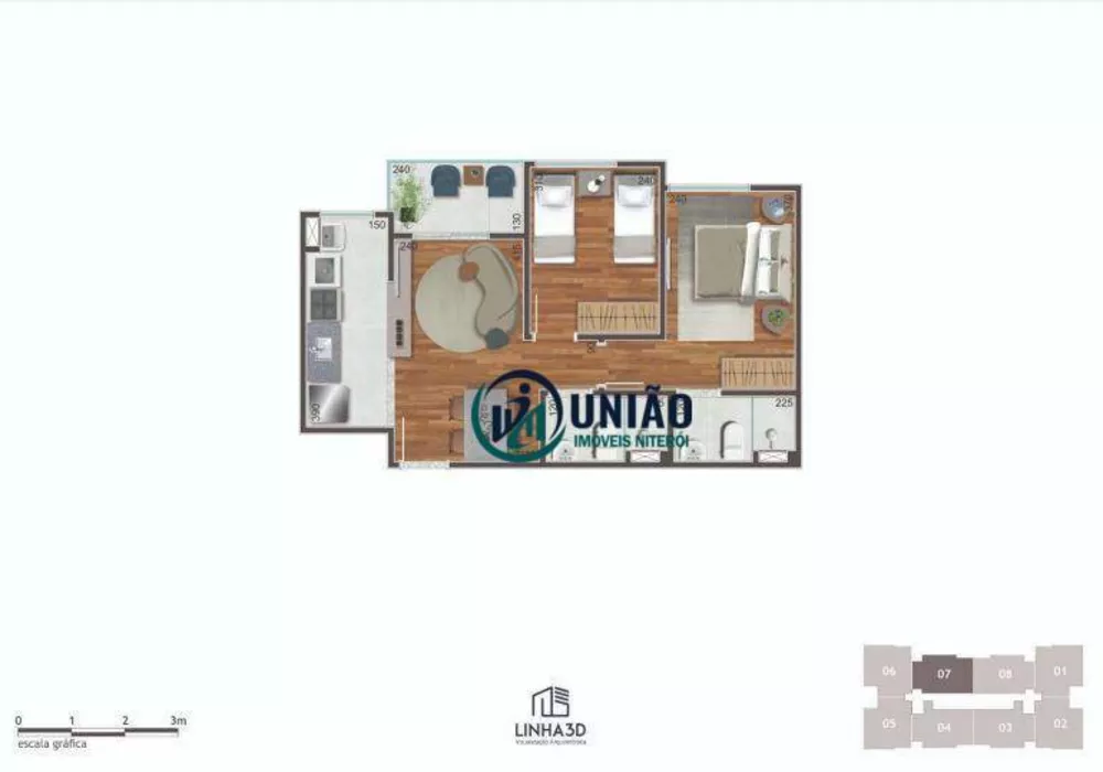 Apartamento, 2 quartos, 52 m² - Foto 43