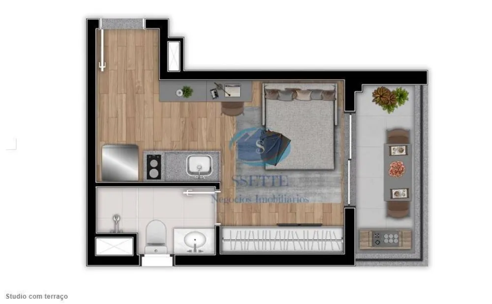 Apartamento, 1 quarto, 28 m² - Foto 7
