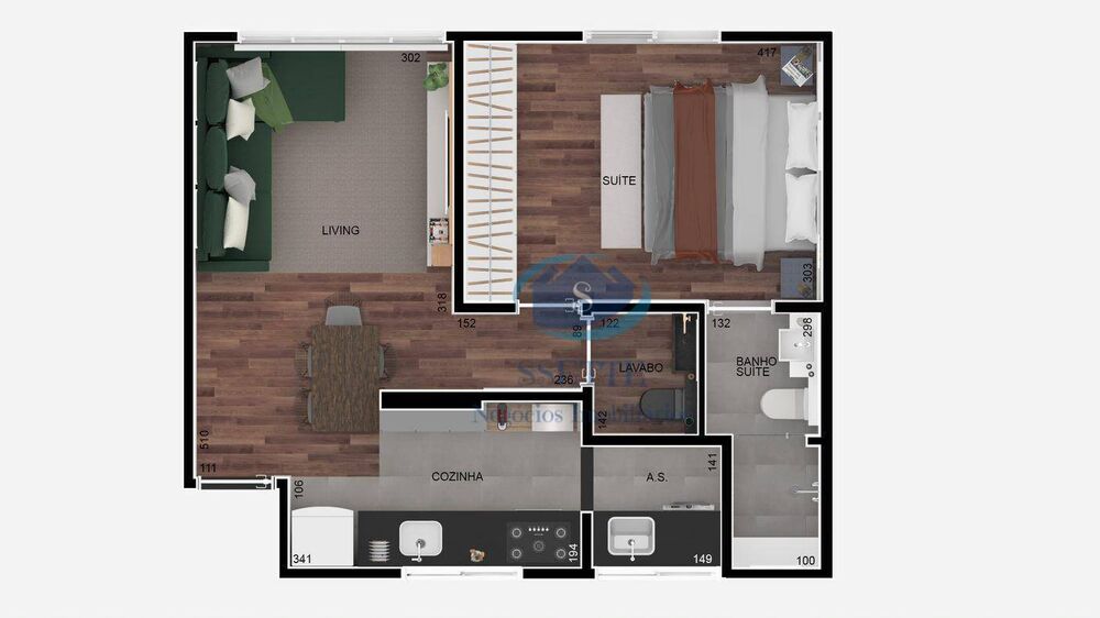Apartamento, 1 quarto, 47 m² - Foto 5