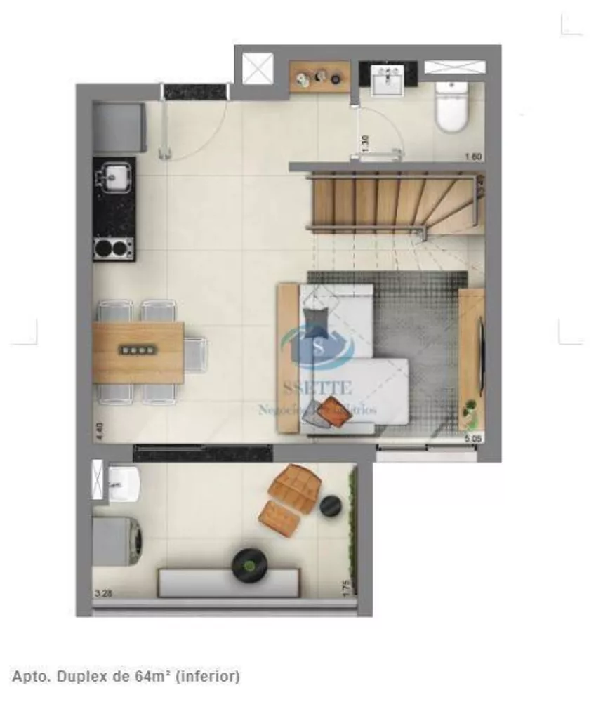Apartamento, 1 quarto, 64 m² - Foto 4