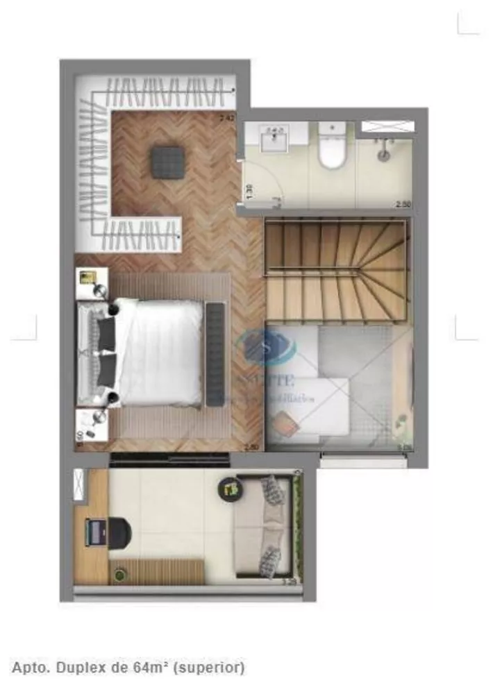 Apartamento, 1 quarto, 64 m² - Foto 2
