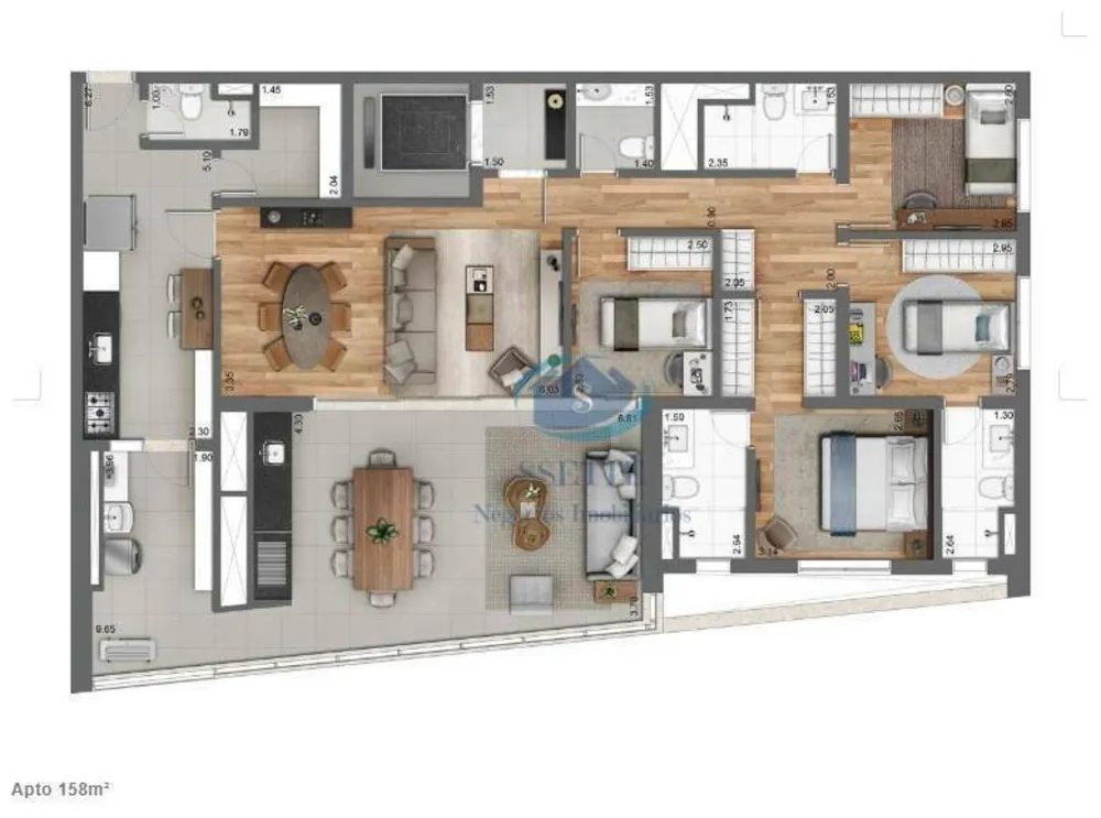 Apartamento, 4 quartos, 158 m² - Foto 8