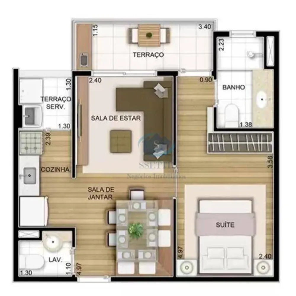 Apartamento, 1 quarto, 40 m² - Foto 11
