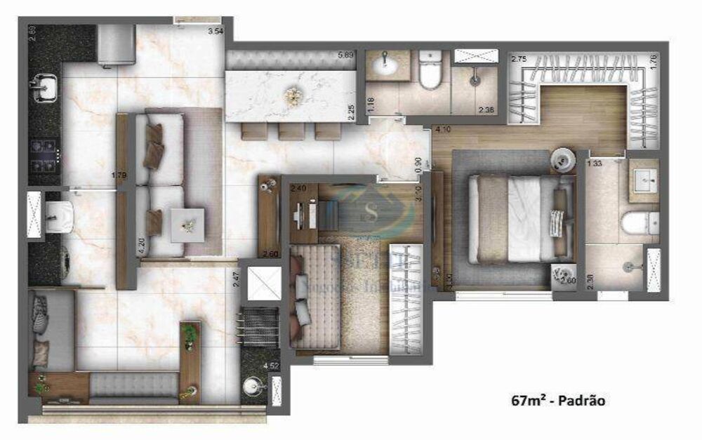 Apartamento, 2 quartos, 67 m² - Foto 5