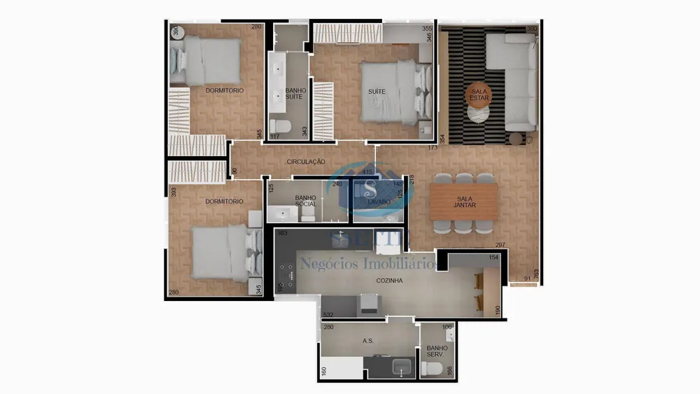 Apartamento, 3 quartos, 105 m² - Foto 1
