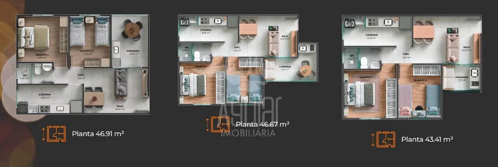Apartamento, 2 quartos, 46 m² - Foto 3