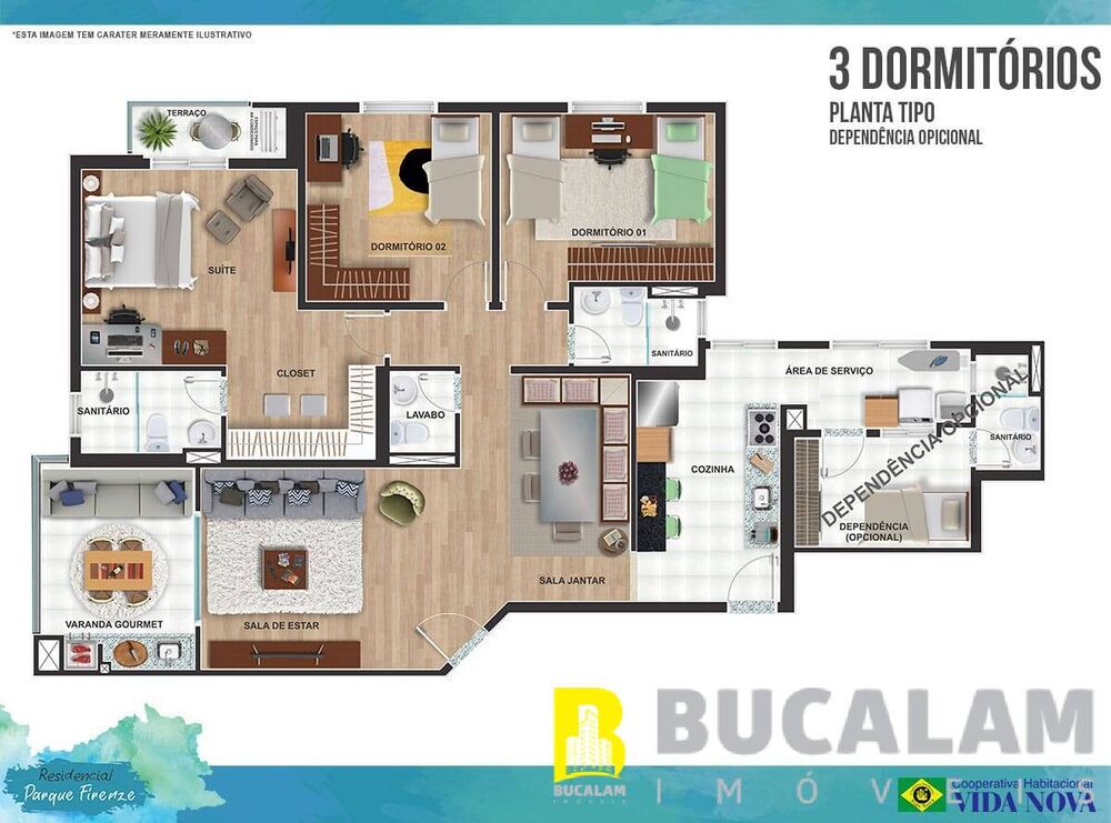 Apartamento, 3 quartos, 125 m² - Foto 6